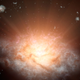 Illustration for article titled The Brightest Galaxy Ever Discovered Shines Like 300 Trillion Suns